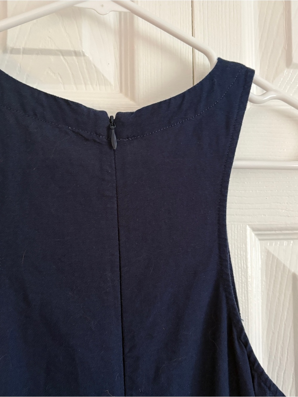 Madewell Linen Blend Cutaway Tank Mini Dress - Picture 7 of 8